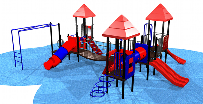 Large, 3 Stage Kids Playsystem #7241