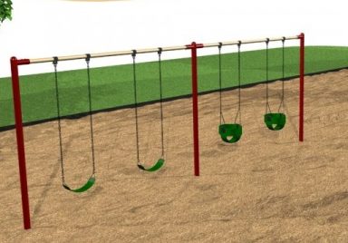 Commercial Playground Inline Swings