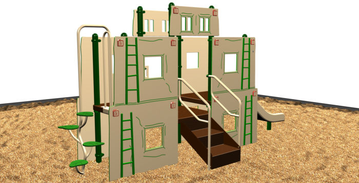 Southwestern-themed playground for kids