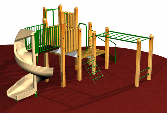 Medium Wooden Playsystem #3661