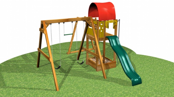 backyard playground equipment wood backyard swing and slide playground
