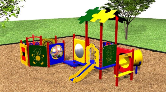 This playground can hold as many as 30 toddlers!