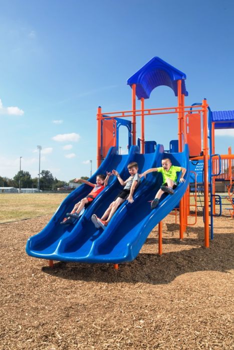 Tri-Ride Playground Slide