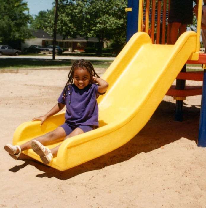 Straight Chute Tot Playground Slide