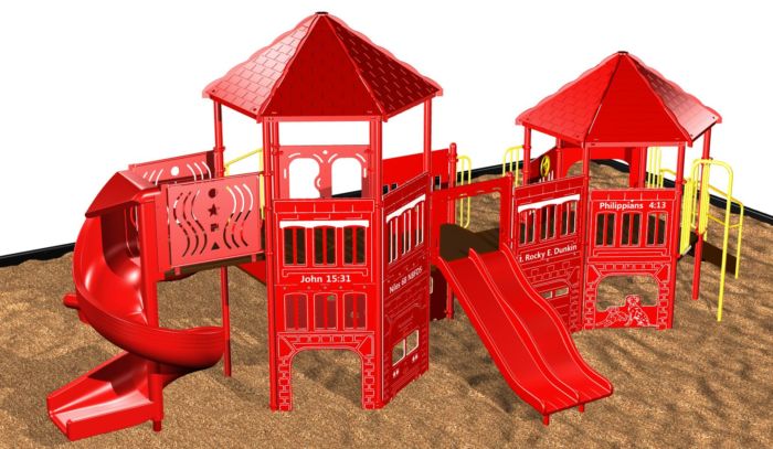 Fire Station Playground Play System