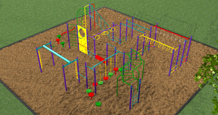 Age 5-12 Commercial Playground Equipment