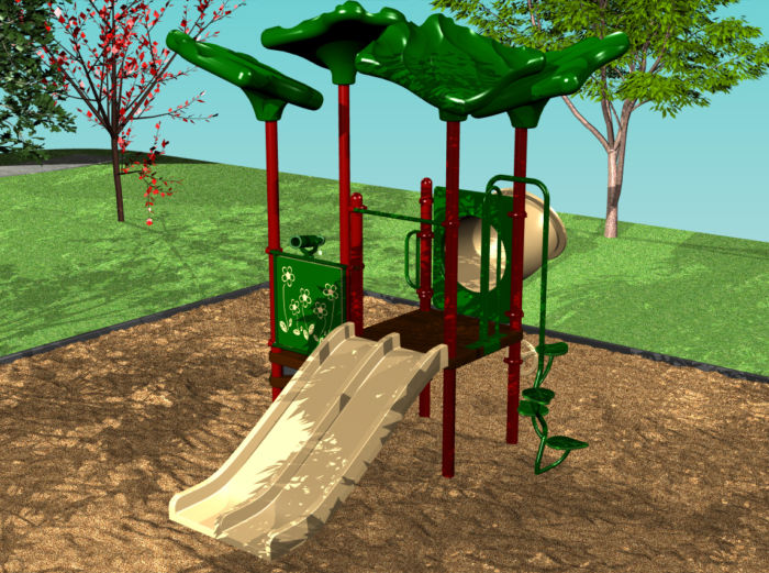 Plant-themed playground for kids