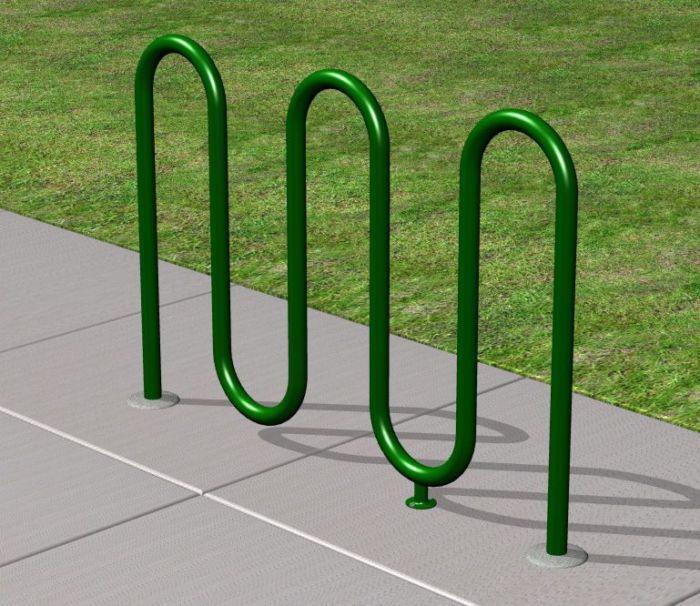 Green Bike Rack