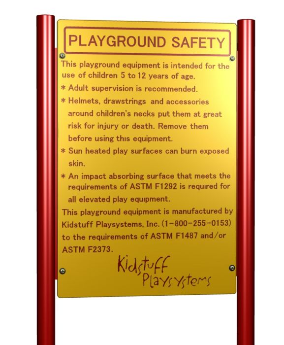 Playground Safety Sign