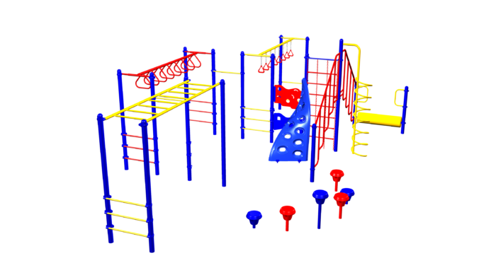 Ultimate kids climbing playground system