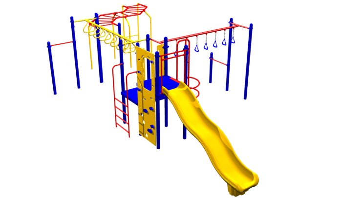 A simple playground system with plenty of fun