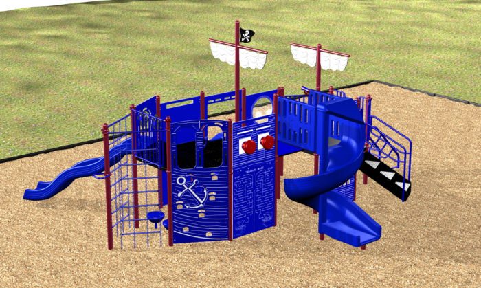 A pirate themed playground system for fun on the high seas