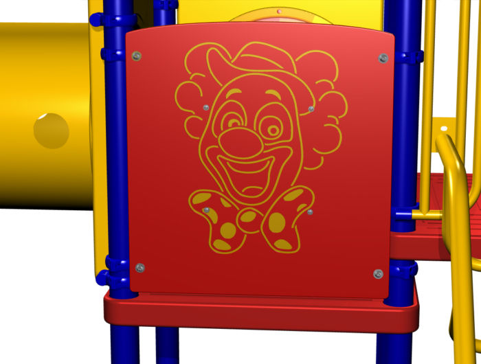 Clown Spinner Playground Panel