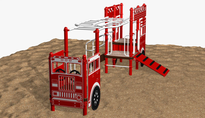 Fire Ladder Truck Play System for Kids 5-12