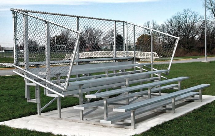 5-Row Outdoor Sports Bleachers