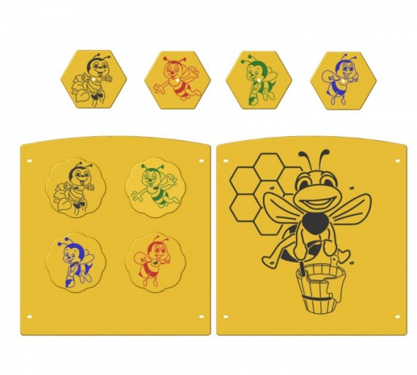 Friendly Bee Playground Spinner Panel