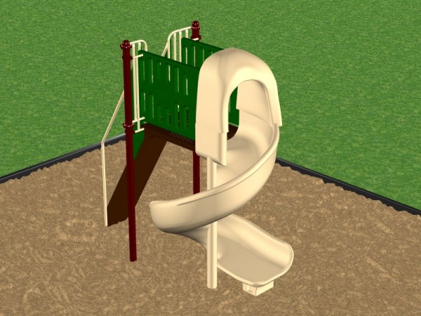 Playground Spiral Slide