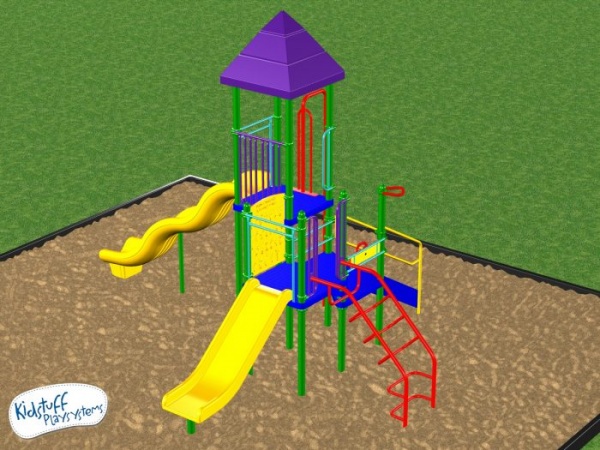 purple and yellow playground